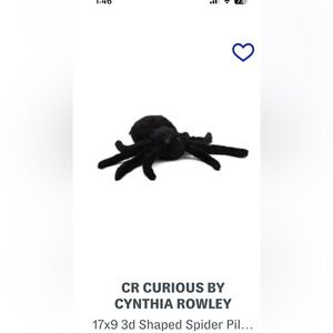 Spooky spider pillow